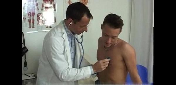  Teen boy sports physical gay Dr James began the exam by having me